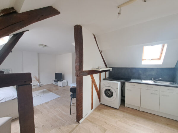Appartement T1 / Studio meublé dans petit immeuble libre de